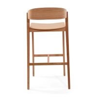 Soho Skandinavischer Barhocker 76 cm | Eiche oder Nussbaum