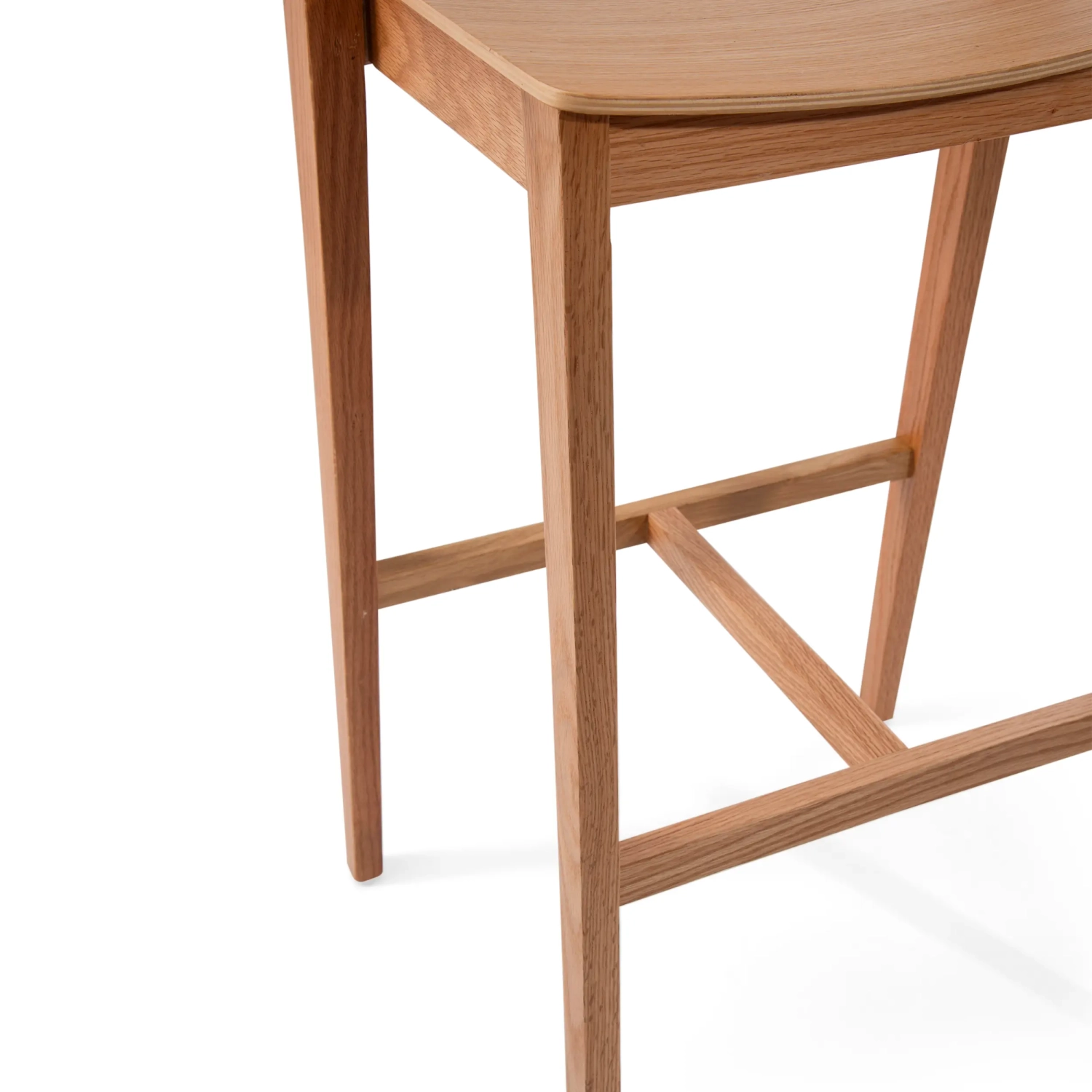 Soho Taburete de bar escandinavo de 76 cm | Madera de roble o nogal