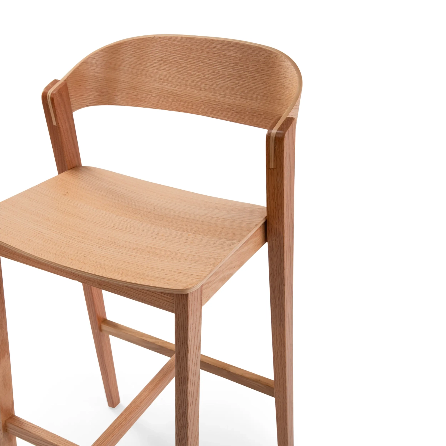 Soho Scandinavian Counter Stool 76 cm | Oak or Walnut Wood