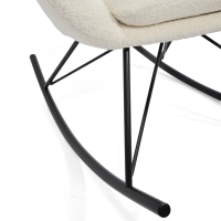 Poltrona a dondolo Nest Bouclé | Poltrona a dondolo di design moderno