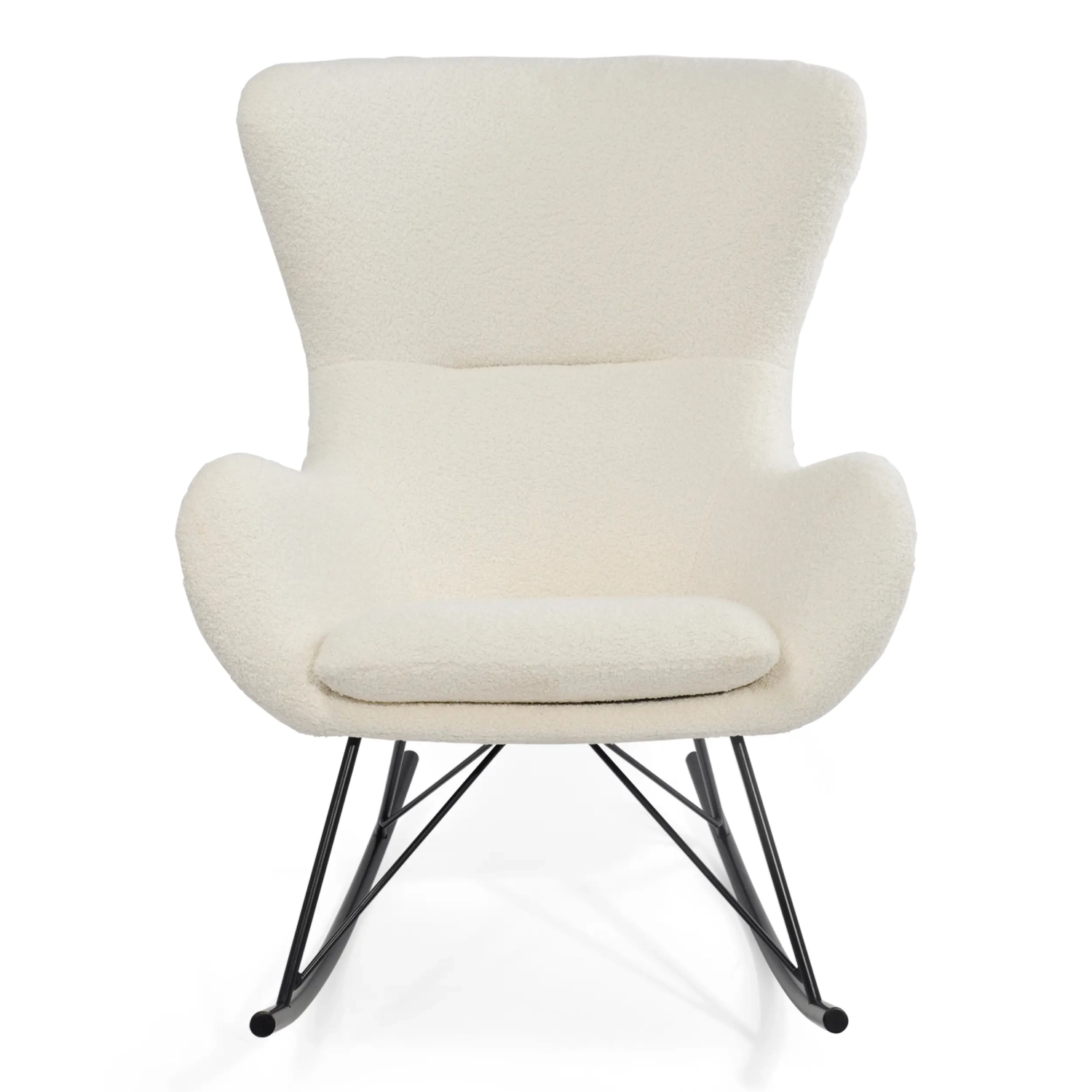 Poltrona a dondolo Nest Bouclé | Poltrona a dondolo di design moderno