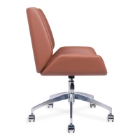 Nordic Colors Office Chair | Faux Leather & Chrome Base