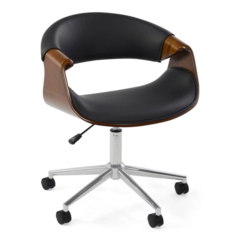 Burrow S-pähkinäpuinen työtuoli | Mid-Century-tyylinen muotoilu