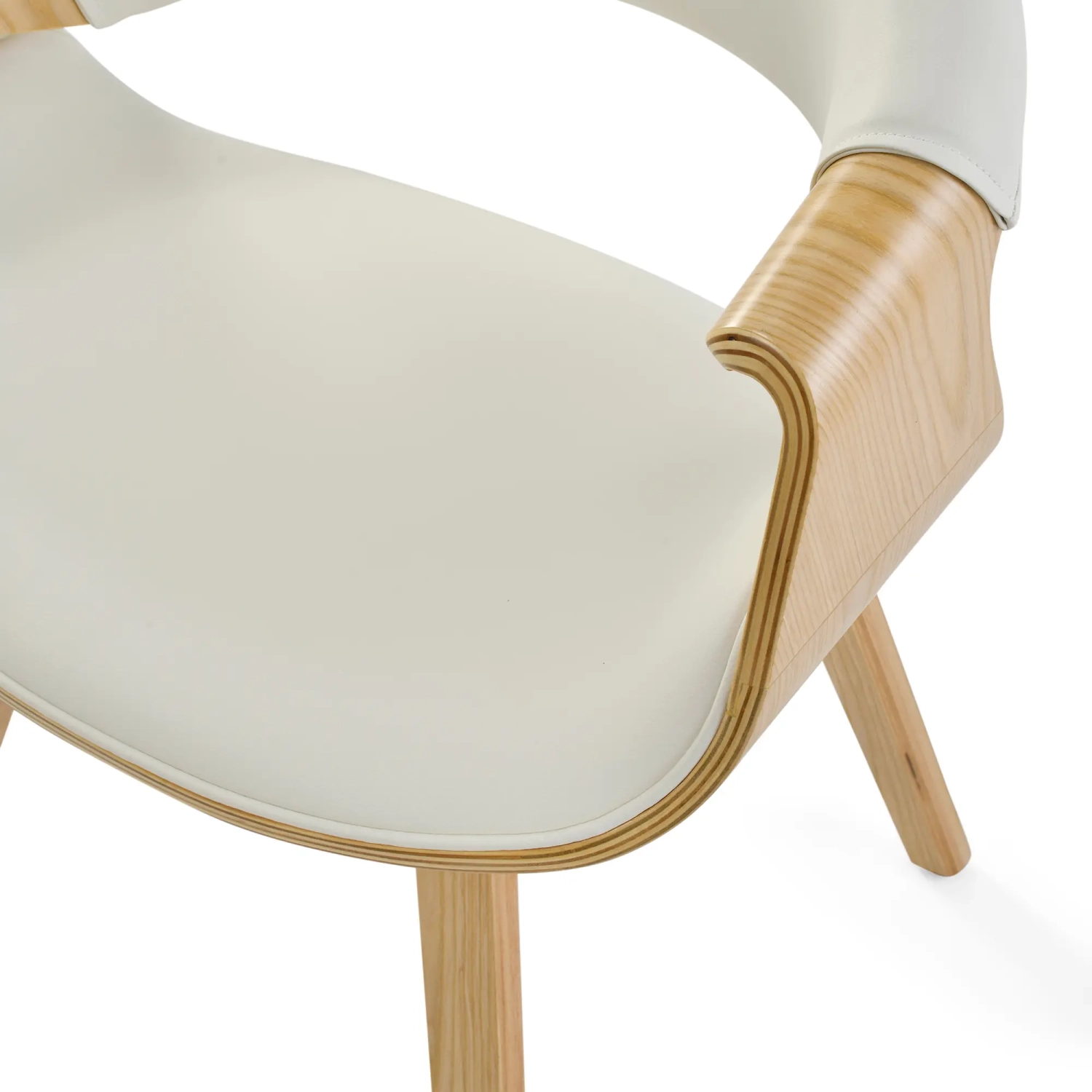 Burrow Z Maple Wood Dining Chair | Nordic Upholstered Design