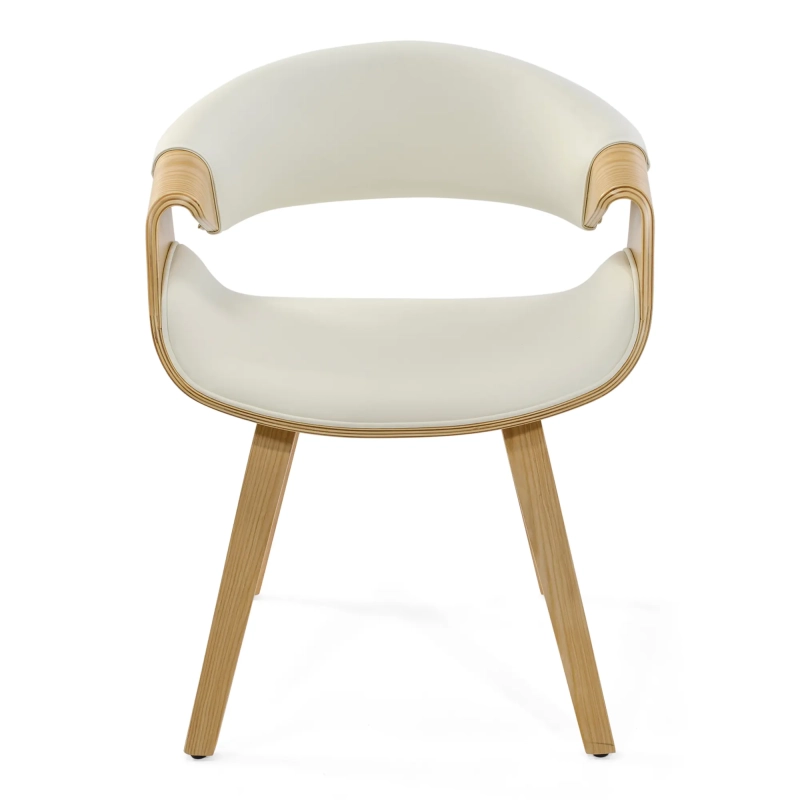 Burrow Z Maple Wood Dining Chair | Nordic Upholstered Design