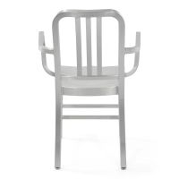 Chaise industrielle en aluminium Navi Army avec accoudoirs | Pour l'intérieur et l'extérieur