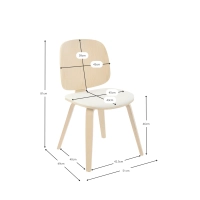 Sedia da pranzo Hut S in legno di acero | Design scandinavo “ Nordic ”