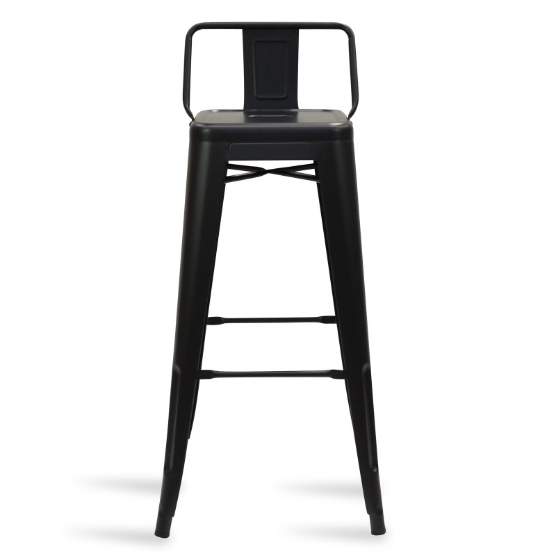 Hocker mit Rückenlehne Classic Wide Bistro Matt Icon Möbel