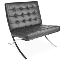 Barcelona Sessel Half-Leder