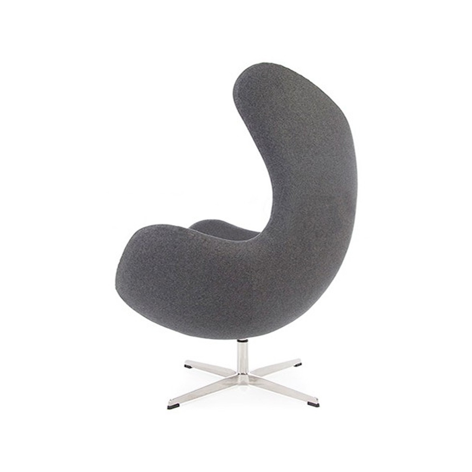 Replika židle na vejce s podnožkou od designéra Arne Jacobsen