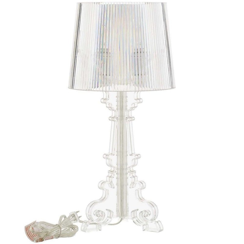 Lampada da tavolo in metacrilato trasparente Burgo