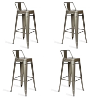 Pack 4 Taburetes industriales Bistro LB