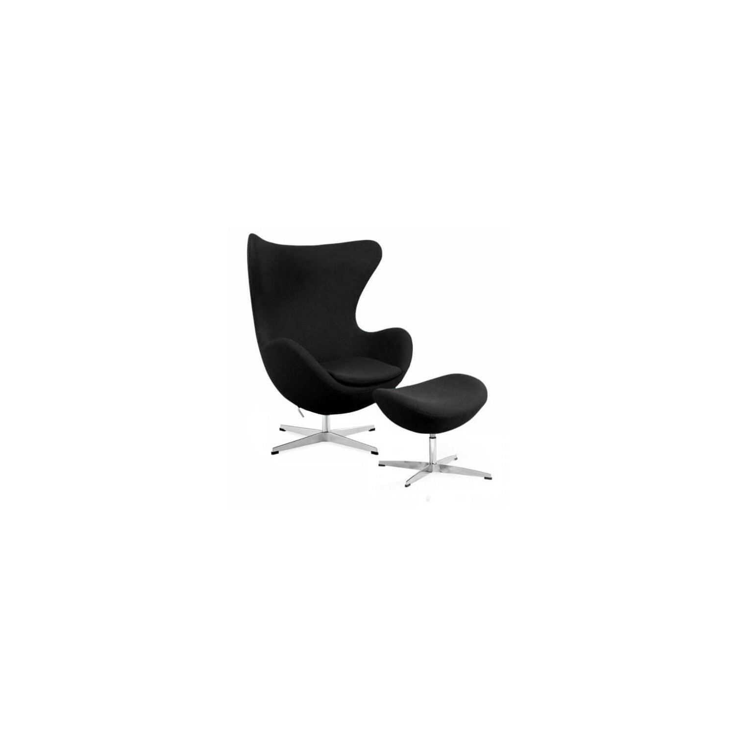 Replica Egg Chair con poggiapiedi del designer Arne Jacobsen