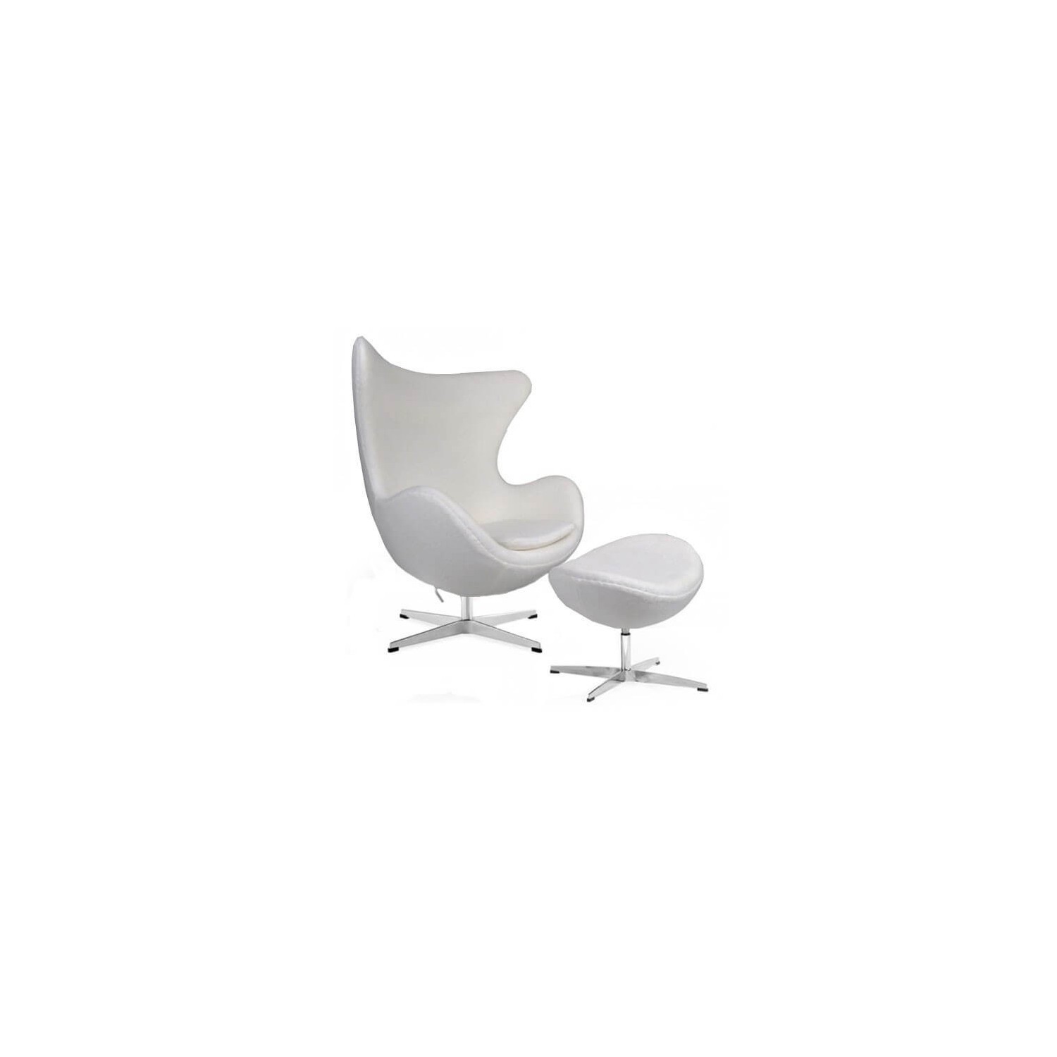 Réplica Silla Egg Chair con Reposapiés del diseñador Arne Jacobsen