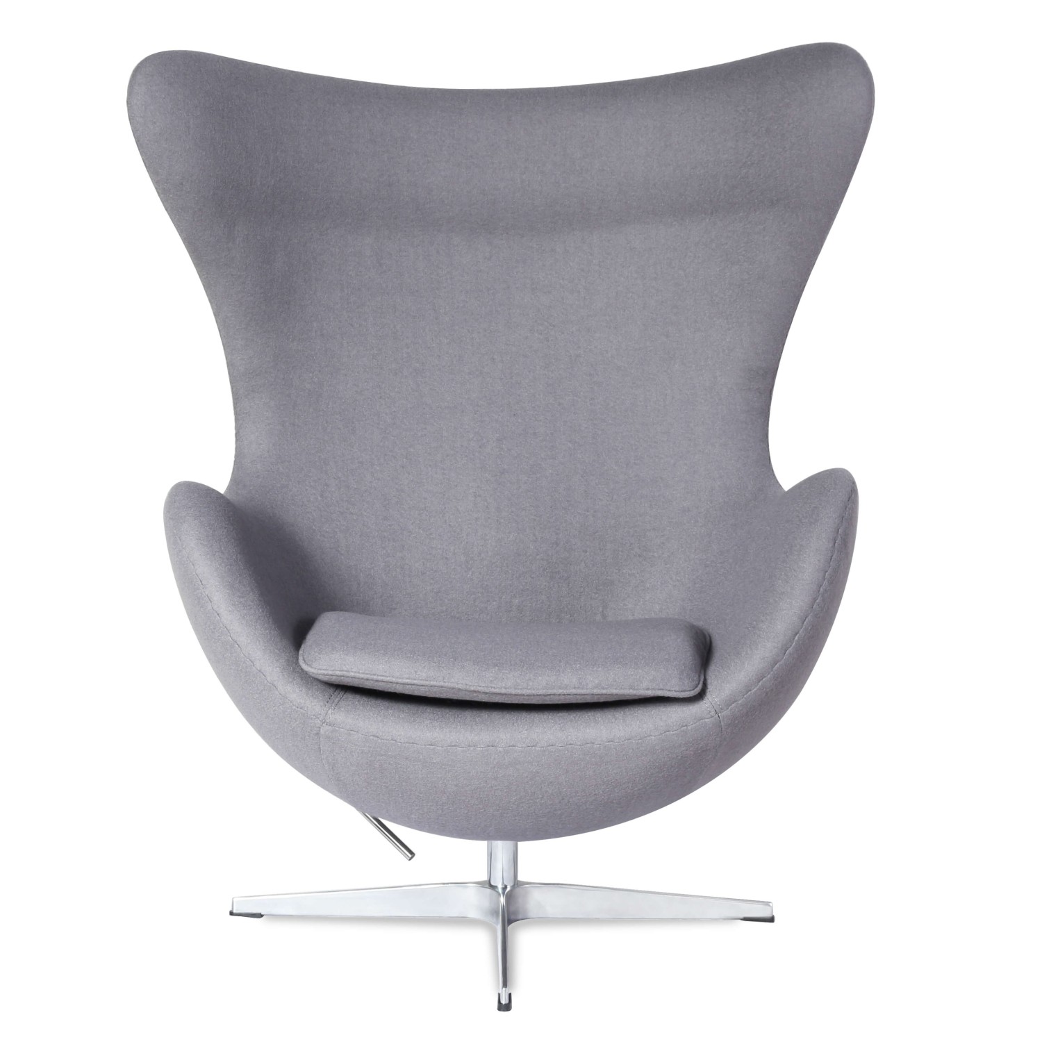 Egg Chair replica in cashmere del designer Arne Jacobsen