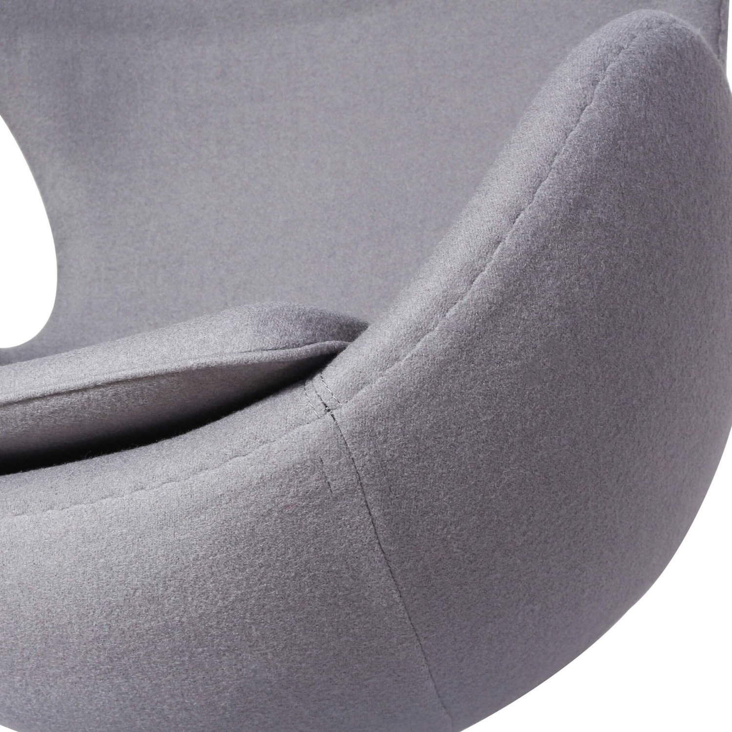 Egg Chair replica in cashmere del designer Arne Jacobsen