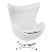 Egg Chair replica in cashmere del designer Arne Jacobsen