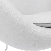 Egg Chair replica in cashmere del designer Arne Jacobsen