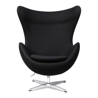 Replika židle Egg v kašmíru od designéra Arne Jacobsen