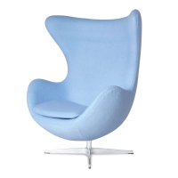 Replica Egg Chair in Cashmere from designer Arne Jacobsen
