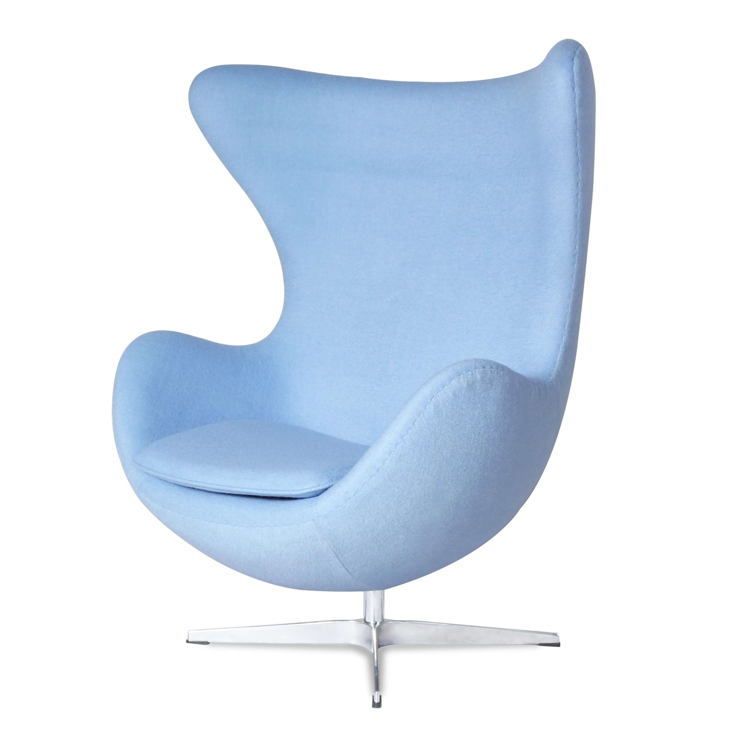 Egg Chair replica in cashmere del designer Arne Jacobsen