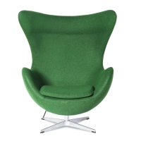 Egg Chair replica in cashmere del designer Arne Jacobsen