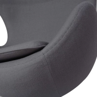 Réplica Silla Egg Chair en Cachemir del diseñador Arne Jacobsen