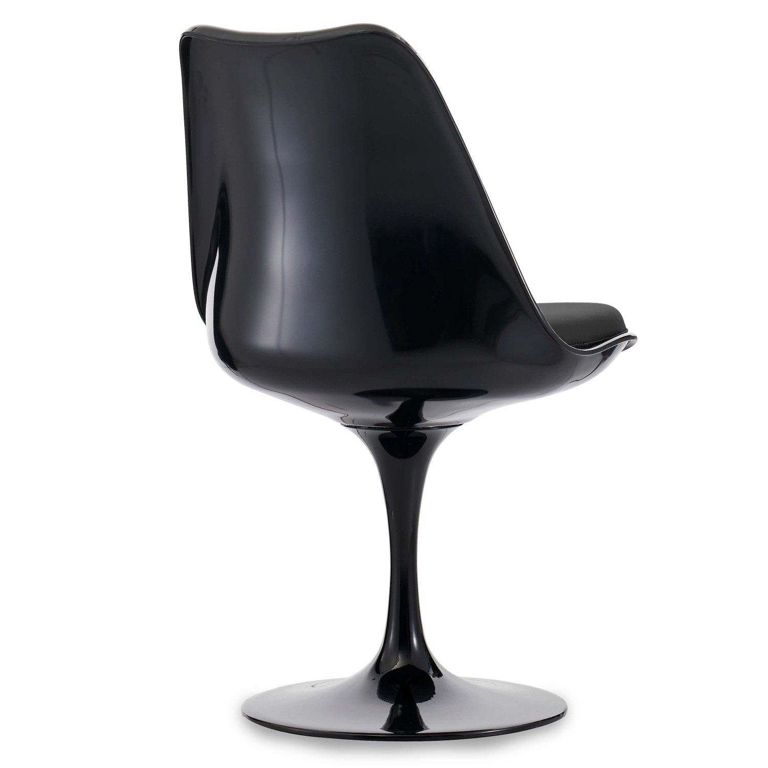 Replika celé černé židle Tulipán od slavného designéra Eero Saarinen