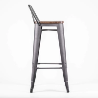 Industriell pall Bistro LB Wood