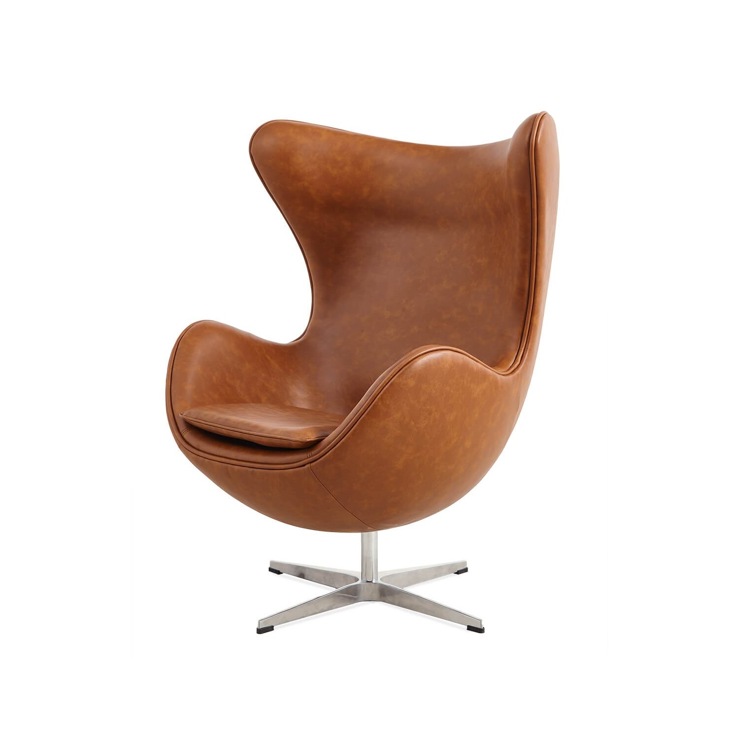 Replica Egg Chair in similpelle vintage invecchiata 