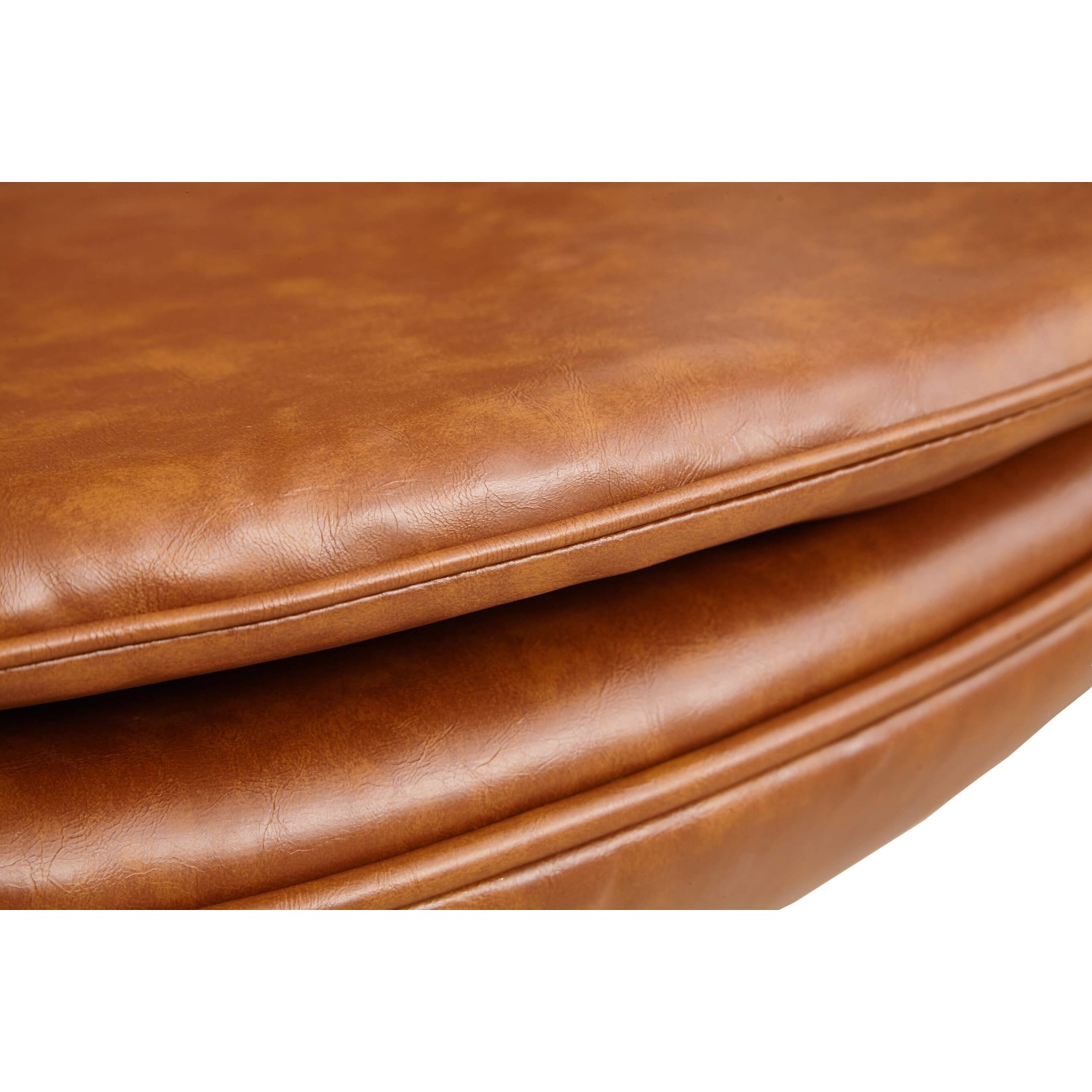 Replica Egg Chair in vintage verweerd kunstleer