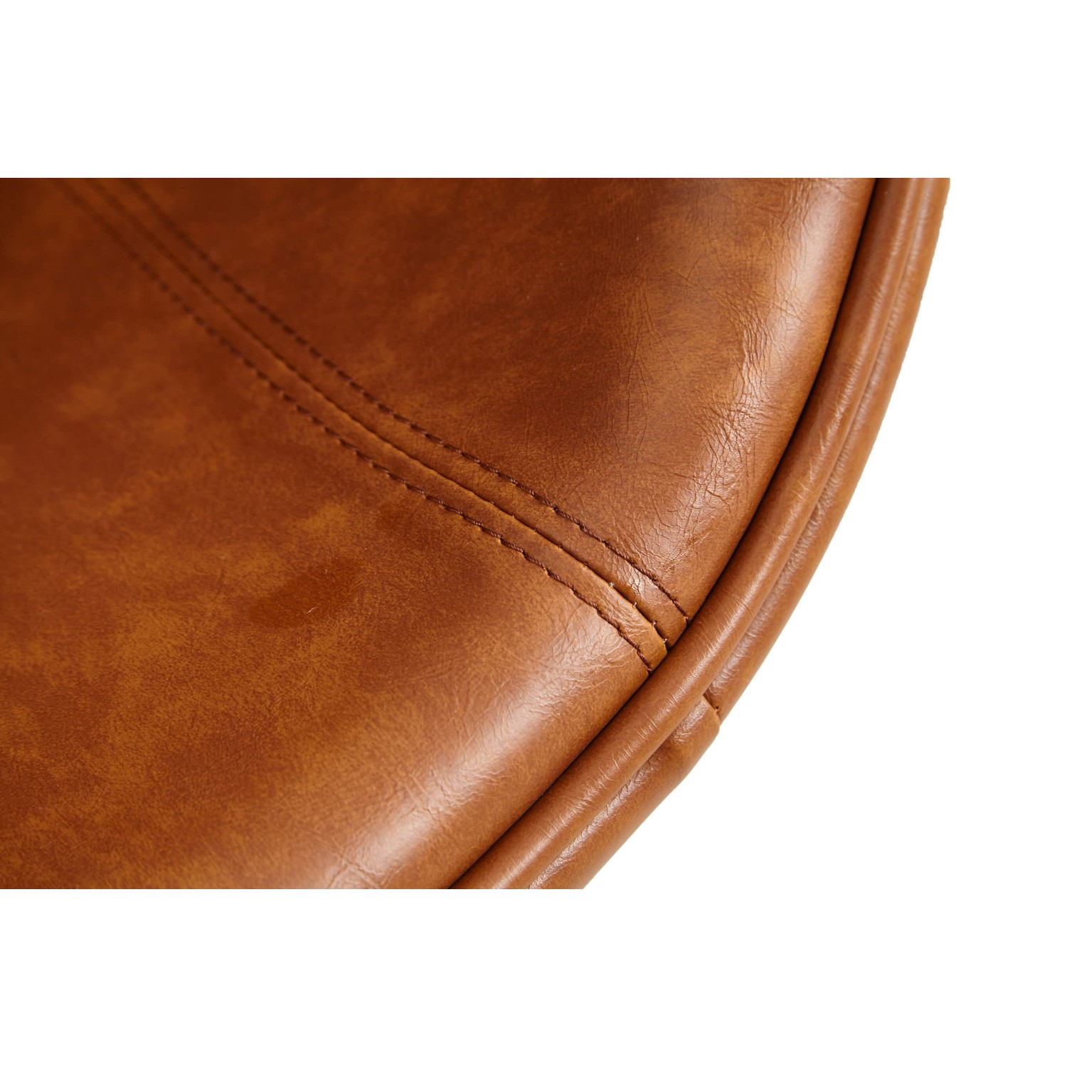 Replika fotela Egg Chair w stylu vintage z postarzanej skóry ekologicznej