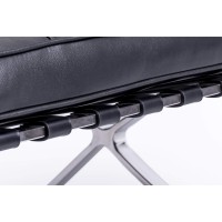 Premium Barcelona chair replica in Italian leather