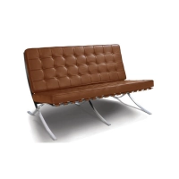 furmod-tuoli Barcelona Half-leather 2 istuinta