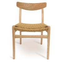 Chaise nordique CH23 réplique fait main en bois de frêne