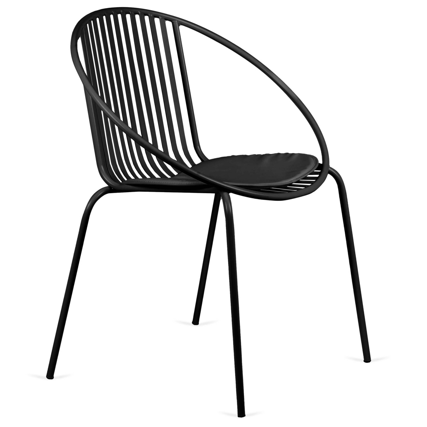 Chaise en acier de Bali adaptée à une utilisation en extérieur