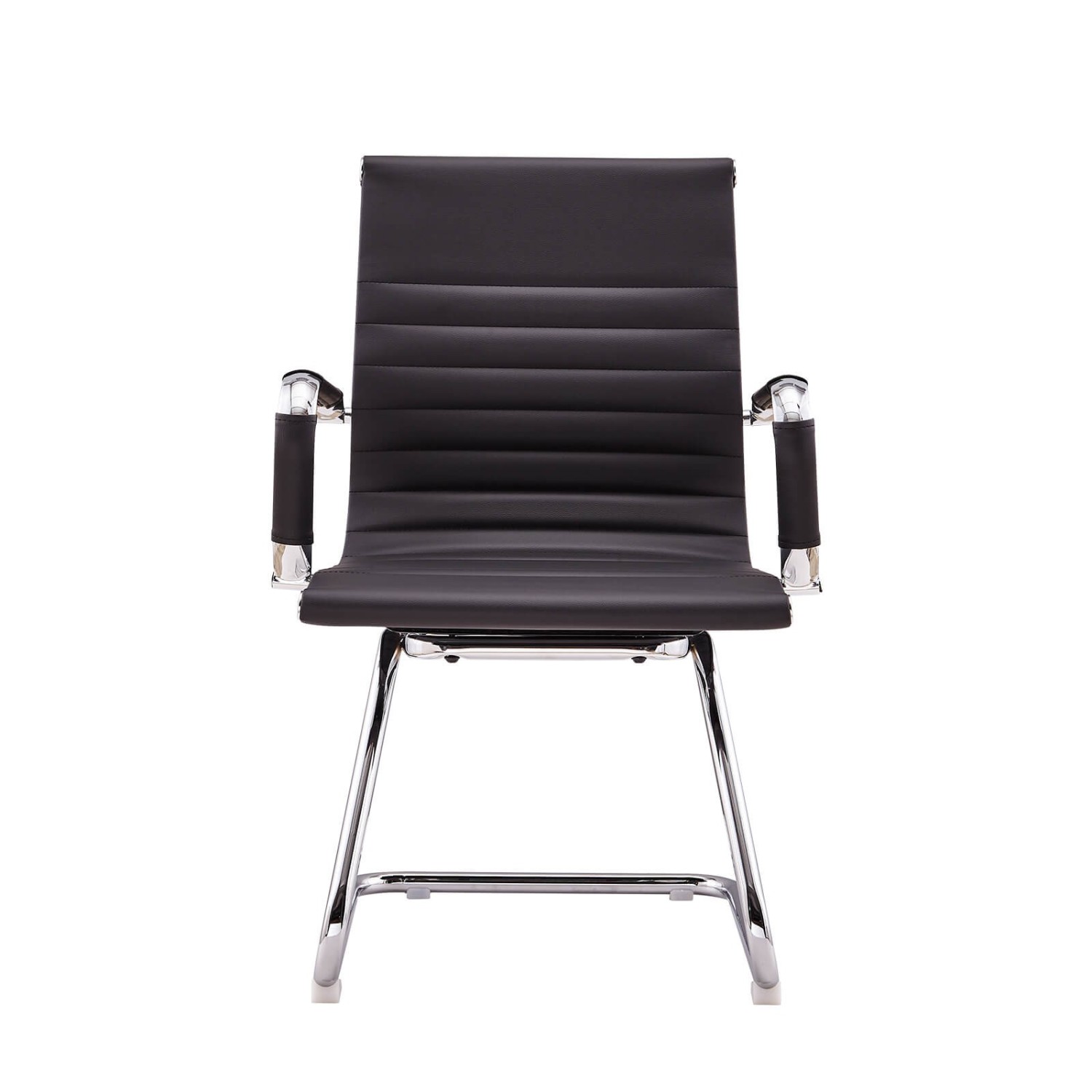 Sedia da ufficio Alu Lowback Fixed Edition in similpelle