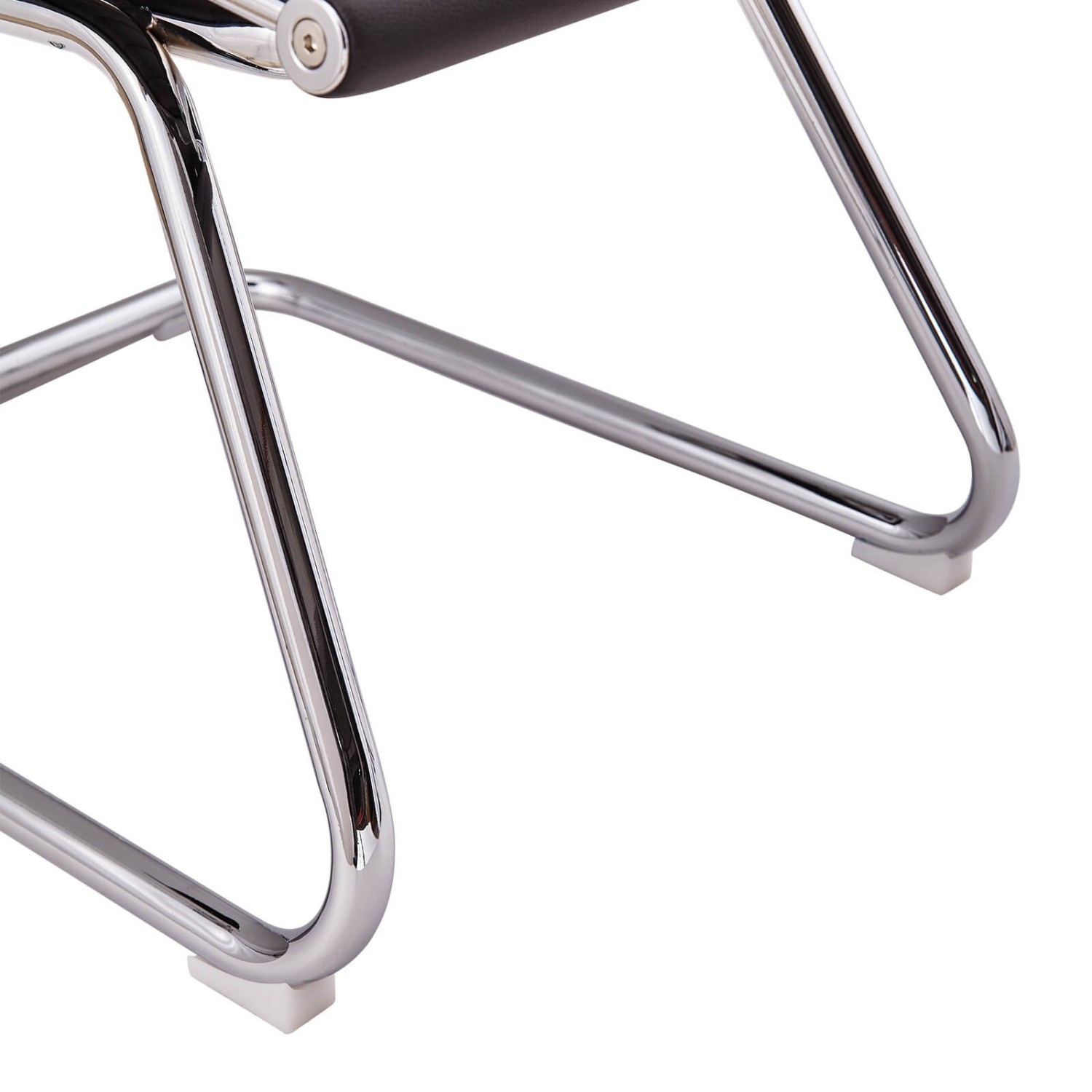 Chaise de Bureau Alu Lowback Fixed Edition en Similicuir