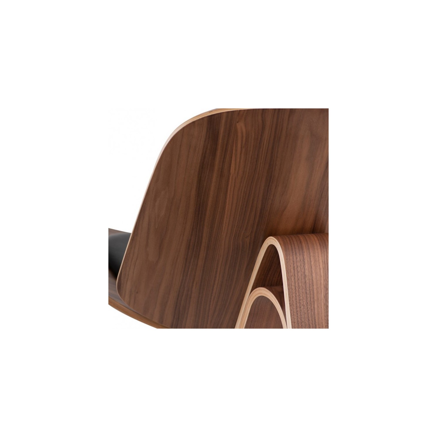 Shell Ch07 chair replica in walnut wood