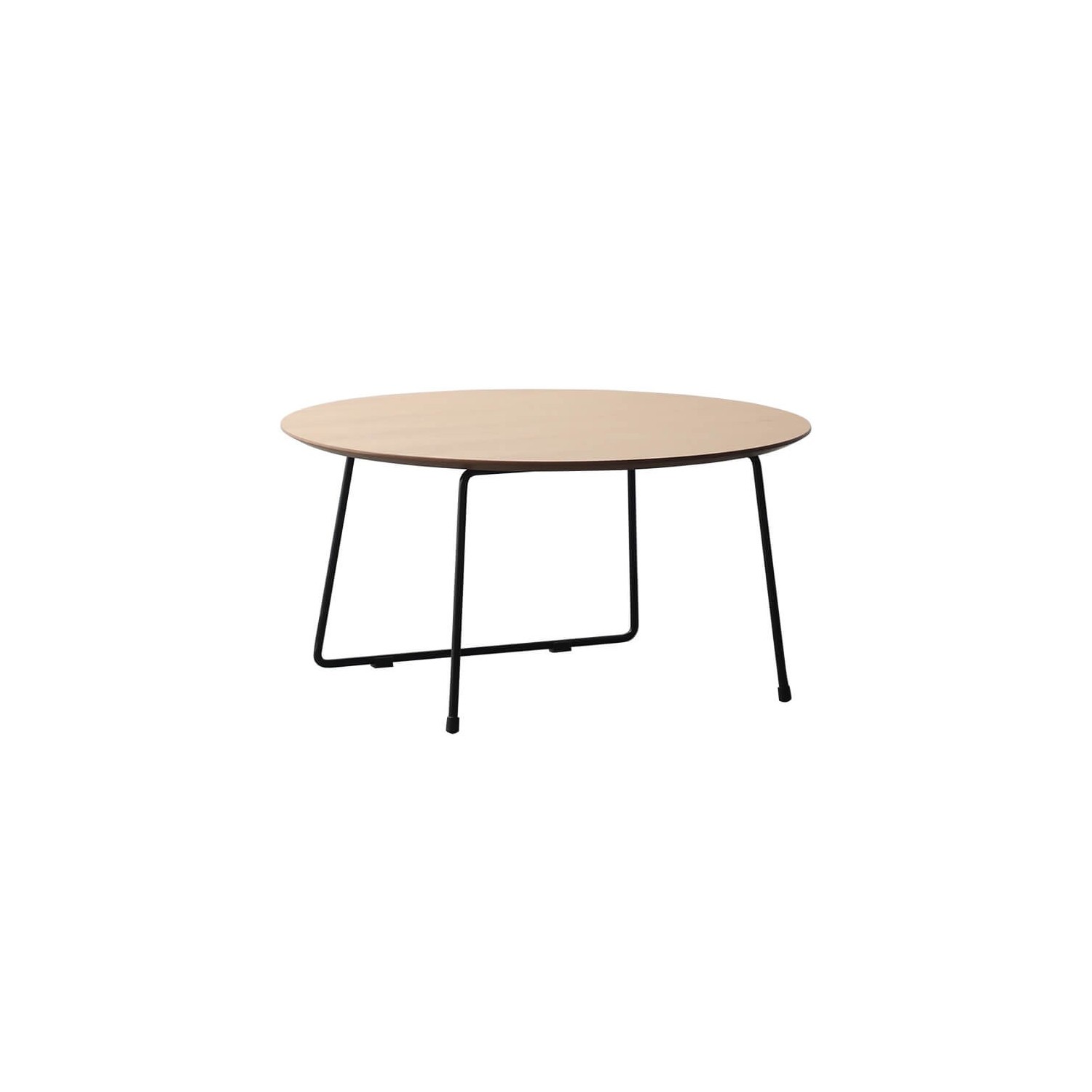 Kulatý konferenční stolek 80 cm z dubového dřeva