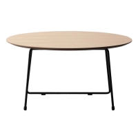 Runder Couchtisch 80 cm aus Eichenholz