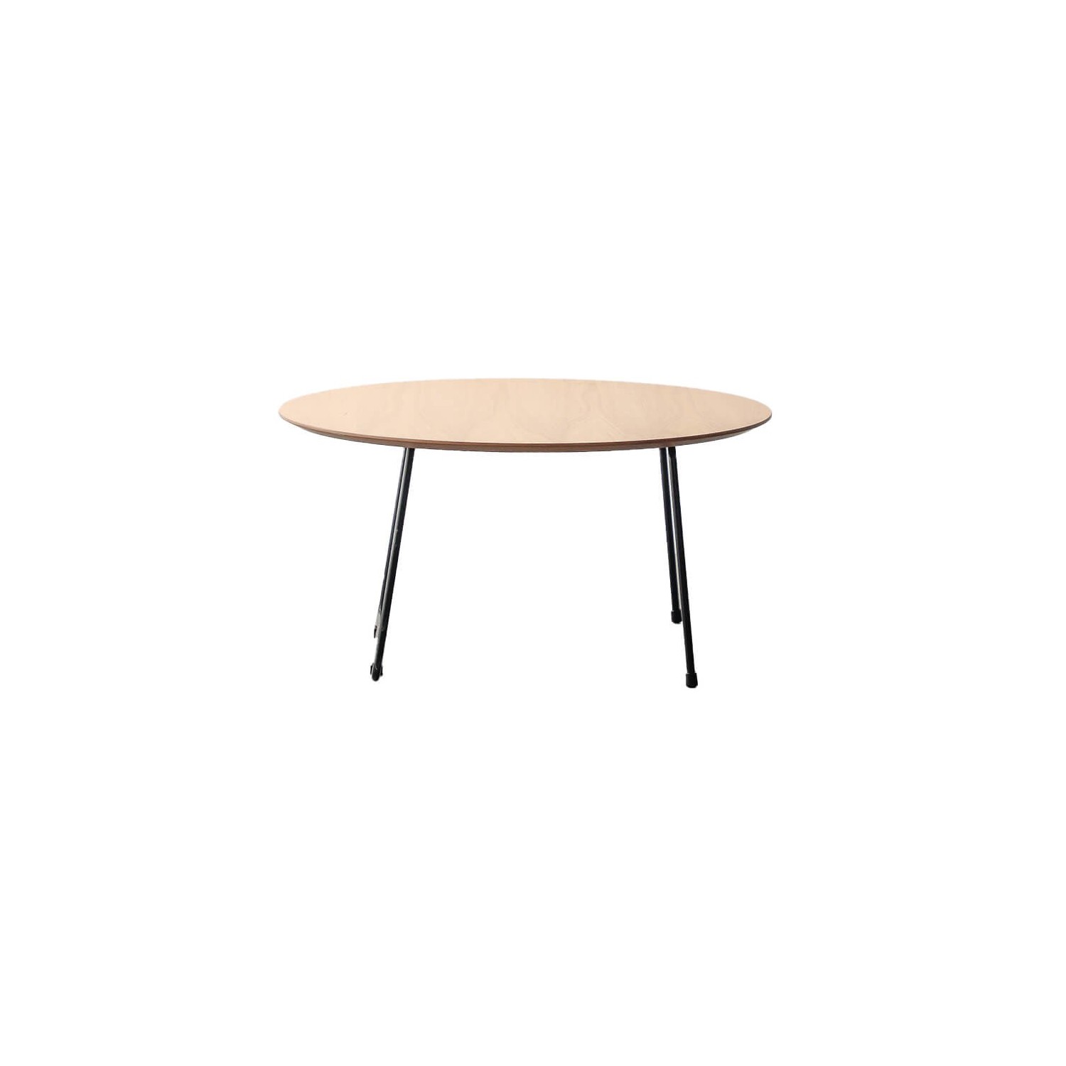 Runder Couchtisch 80 cm aus Eichenholz