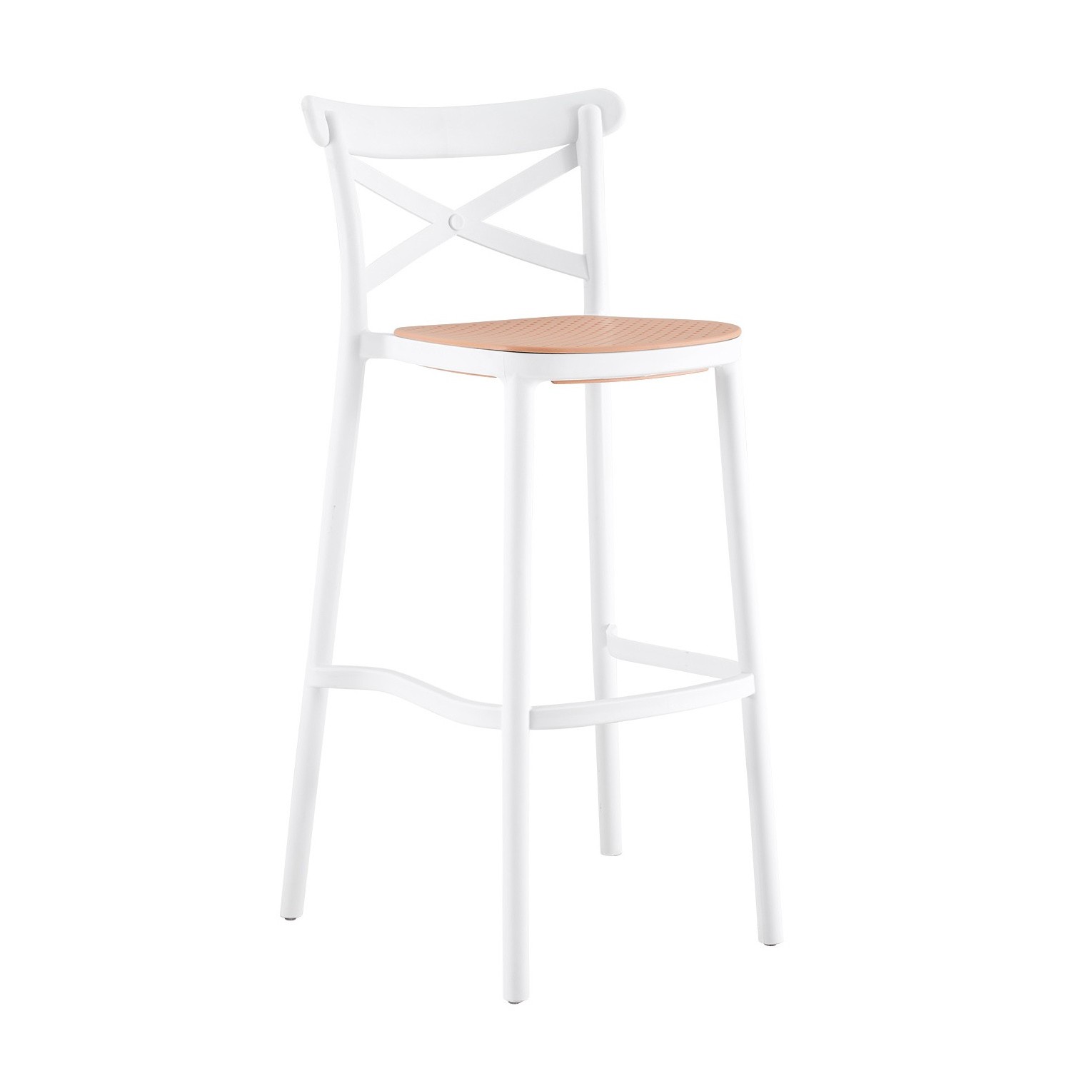 Synthetic Rattan High Stool