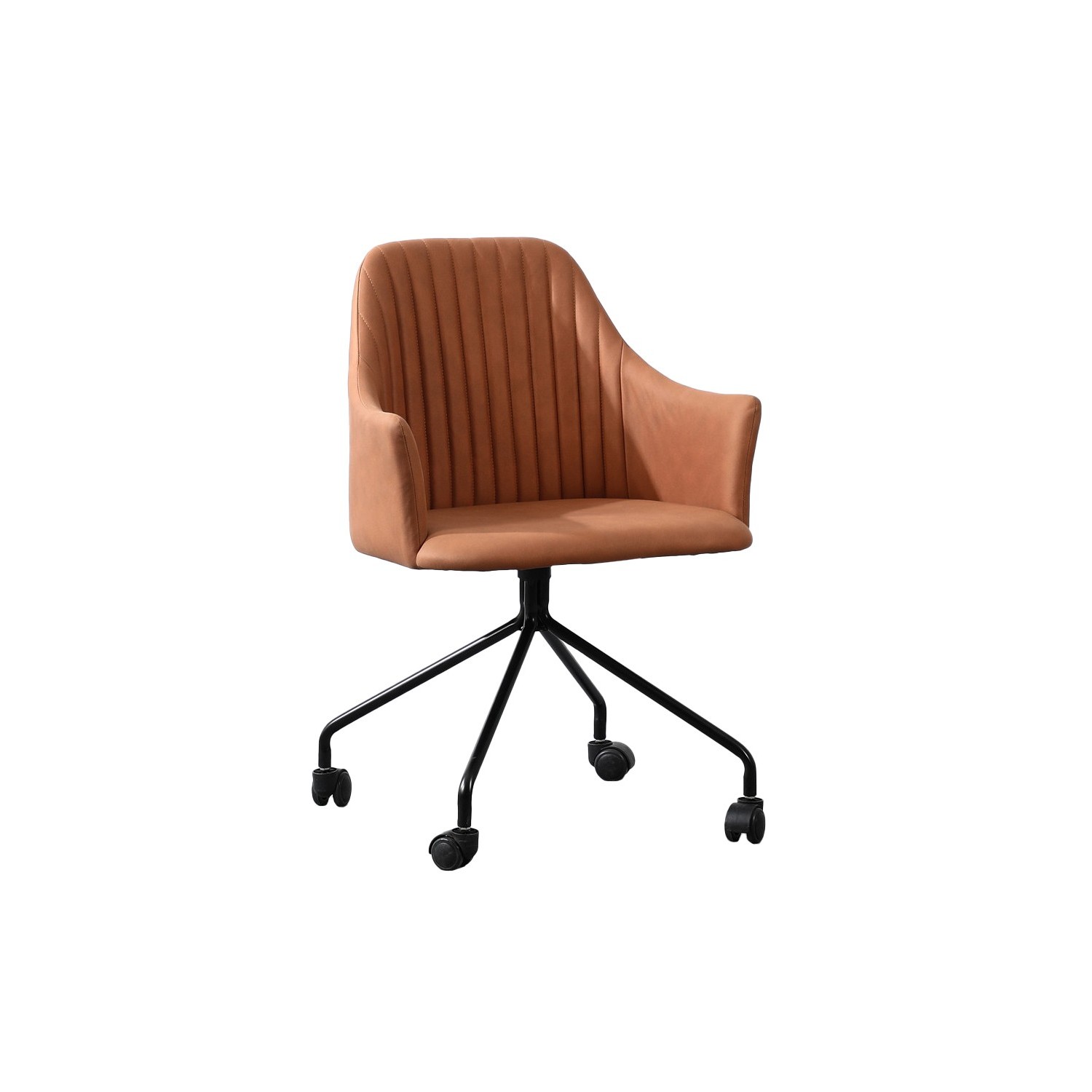 Chaise de bureau rembourrée de style vintage 