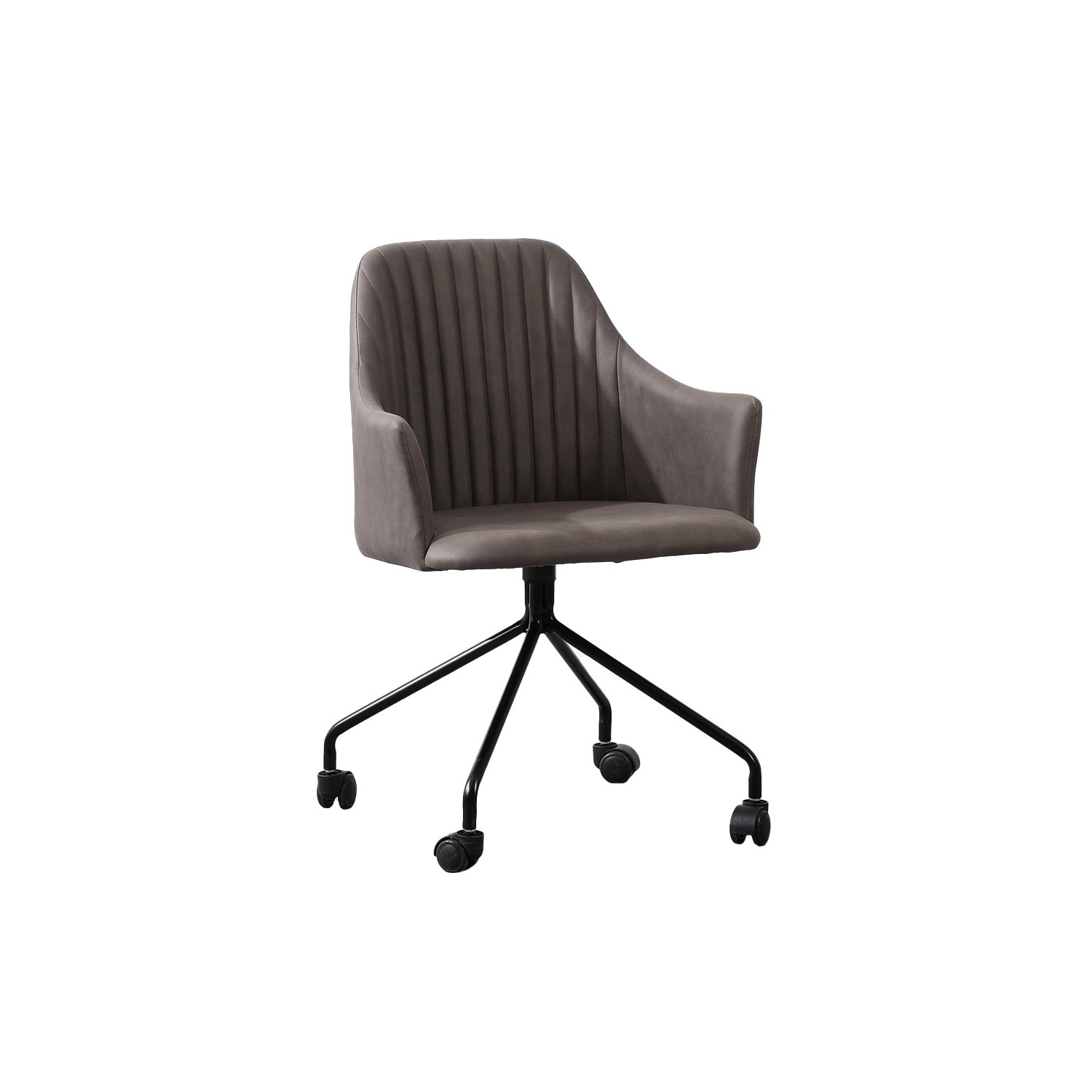 Vintage Style Upholstered Office Chair 