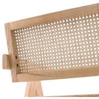 Réplique de la chaise Chandigarh avec accoudoirs du designer Pierre Jeanneret 