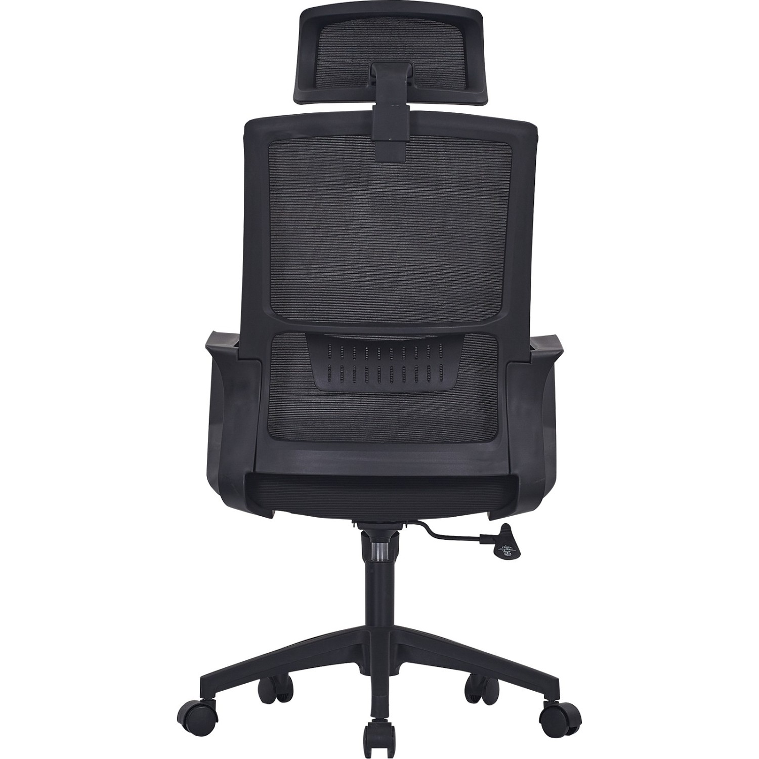 Sedia da ufficio con schienale alto in rete Black Edition in rete di fibra