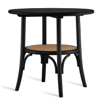 Mesa de casa antiga em vime natural e madeira de freixo