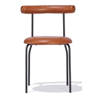 Industriestuhl Elbow gepolstert mit Kunstleder