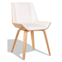 Nordic Plywood S stol med kudde i konstläder och lönnträ